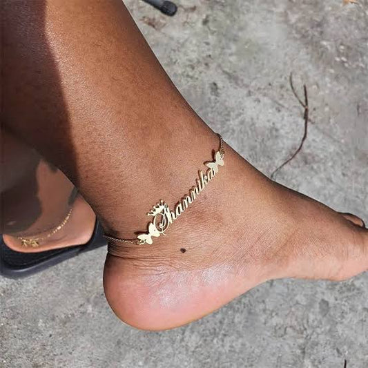Customize Name Anklets