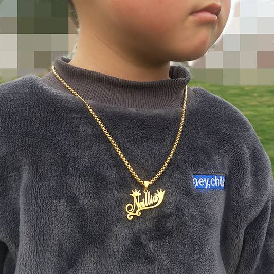 Customize Name Necklace For Baby Boy